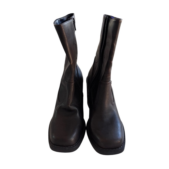 s-l400.jpg Skechers Vintage Y2K Dark Brown Ankle Boots Sz 7